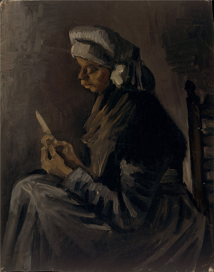 Peasant Woman, Peeling Potatoes Van Gogh Oil Painting